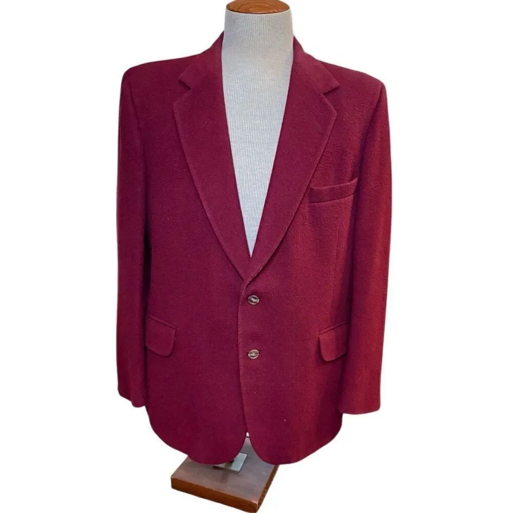 Brookford Classics Men’s Cashmere & Wool Sport Coat Vintage 42R